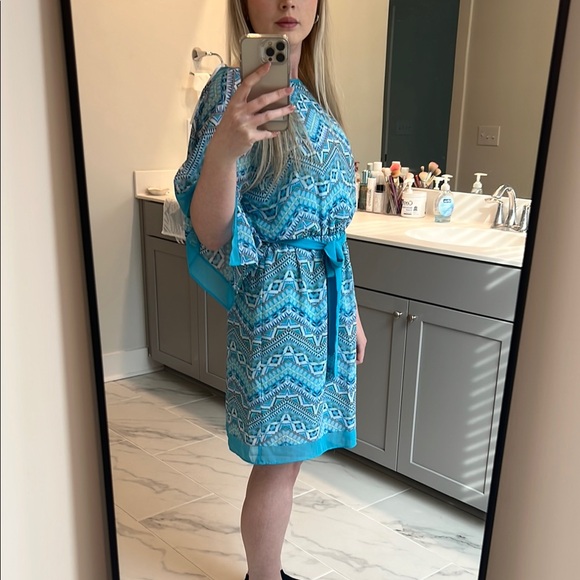 Blue Patterned Dress - Picture 3 of 3